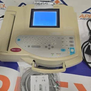 GE MAC1200 Portable ECG Unit w/EKG cables MAB-9978