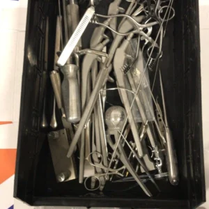MISC SURGICAL INSTRUMENTS W-BLACK TRAY-46PCS-MAB-9413