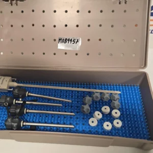 4xKarl Storz 30160-L1 Light Trocar w/Autoclave tray+1x obturator-MAB-9957