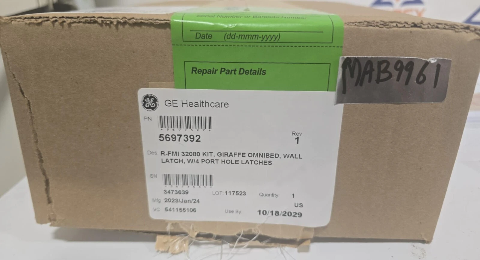 GE GIRAFFE Omnibed R-FMI32080 Kit- P/N5697392 - (MAB-9961)
