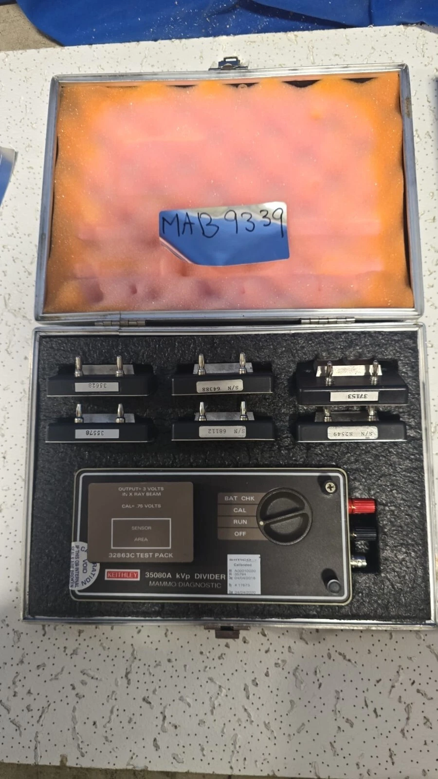 Keithley 35080A KVP Divider Diagnostic Set W/Case &6 Packs-MAB-9339