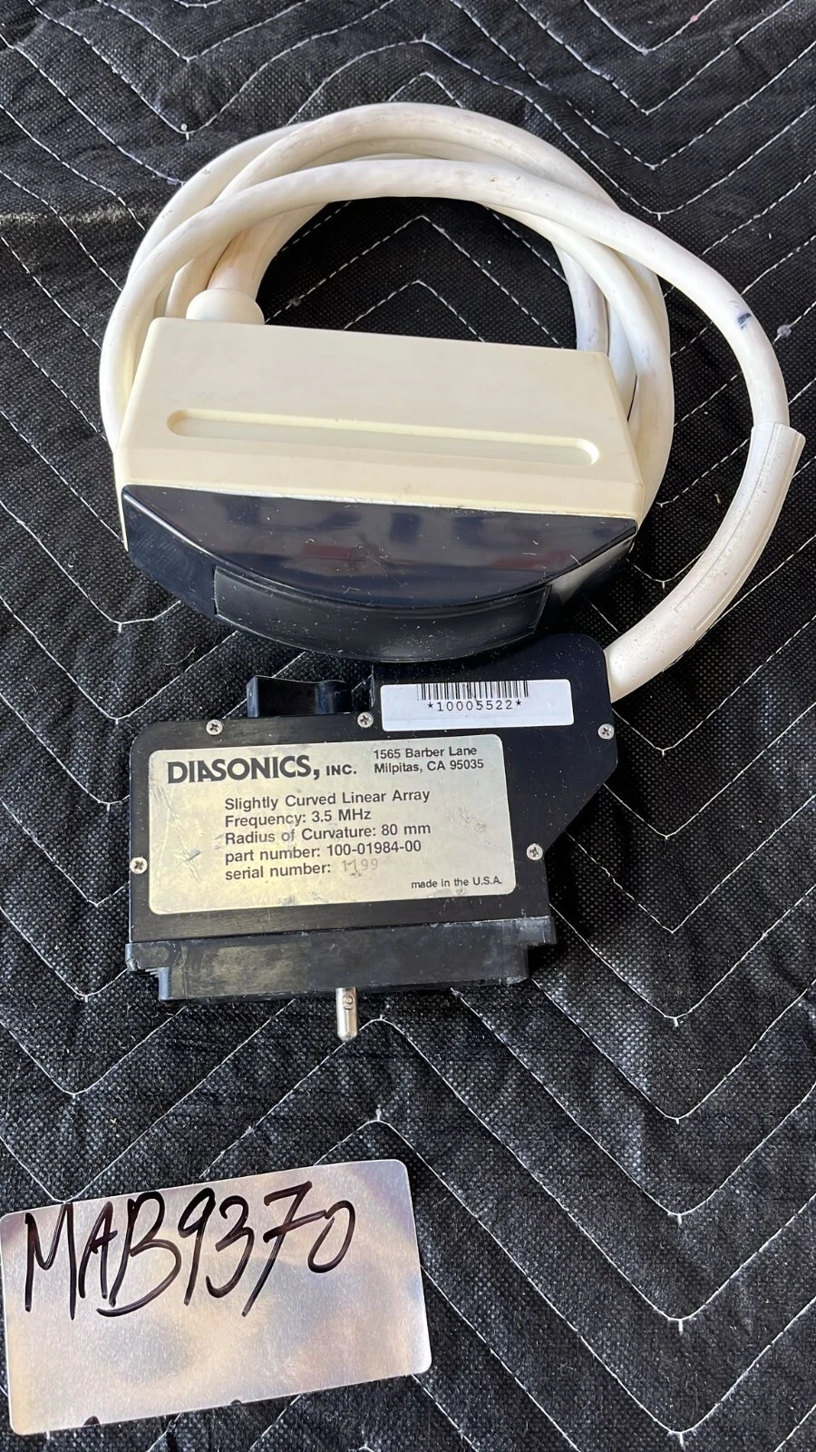 DIASONIC slightly curved linear array 3.5-80mm PN100-01984-00-MAB-9370