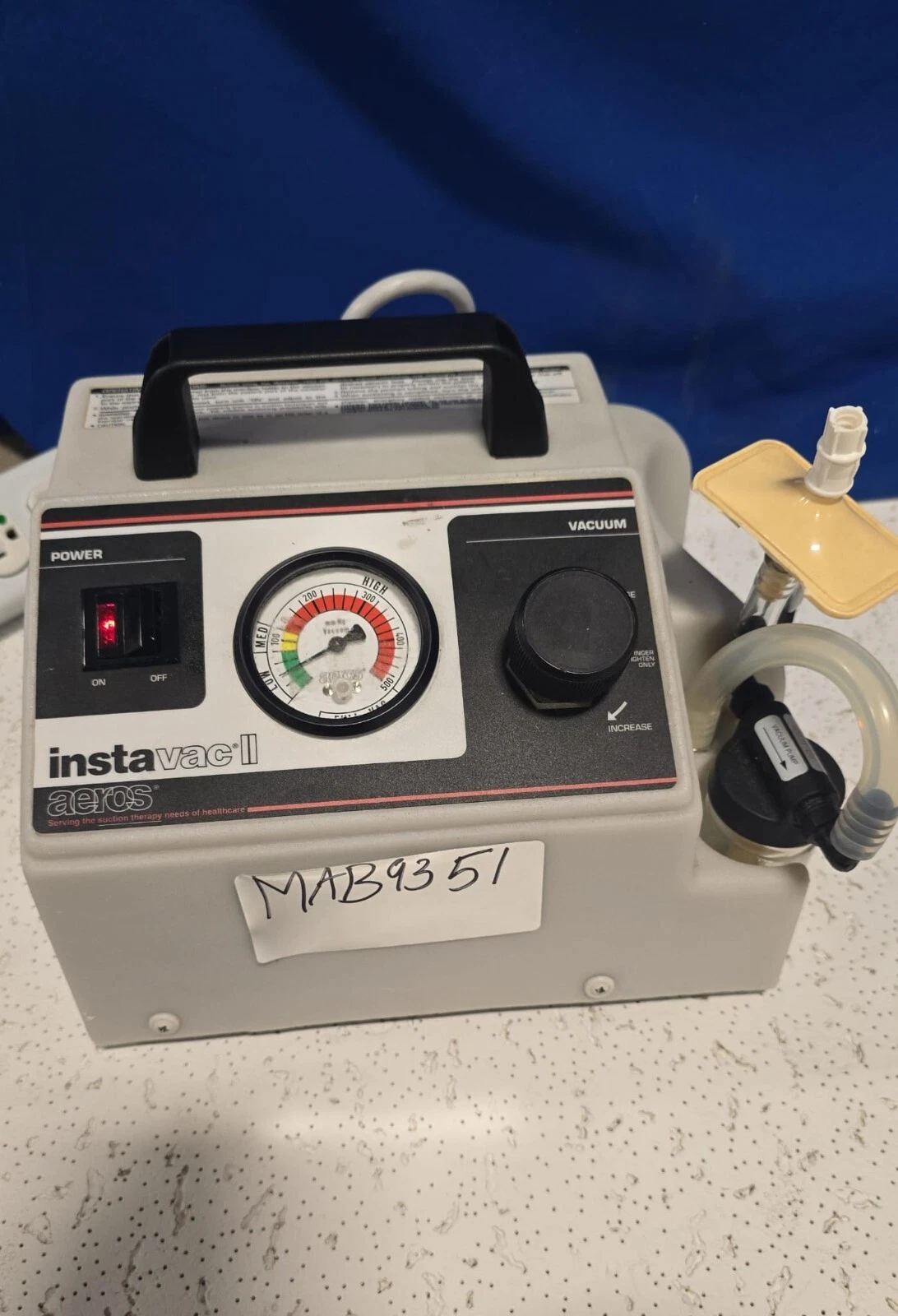 AEROS Instavac Aspirator II Model 2600 Aspirator-MAB-9351