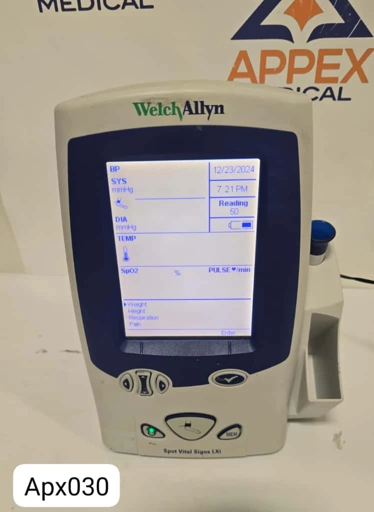 Welch Allyn Spot Vital Signs LXi Patient Monitor w AC Adapter (APX-030)