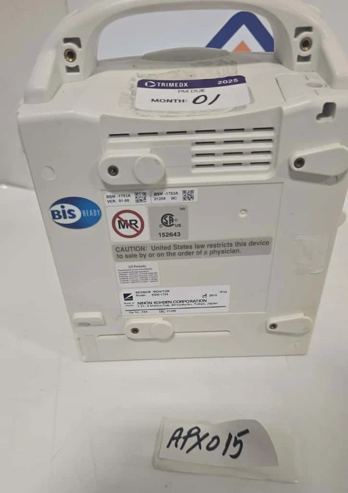 Nihon Kohden BSM-6301A ECG Spo2 BP- Bedside Monitor -(Lot#APX014-APX015) - Image 8