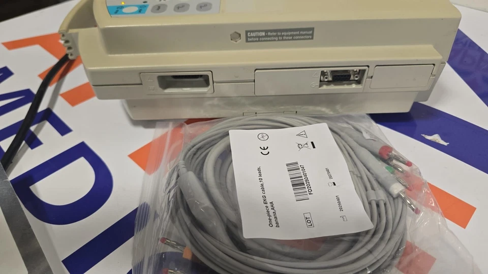 GE MAC1200 Portable ECG Unit w/EKG cables MAB-9978 - Image 3