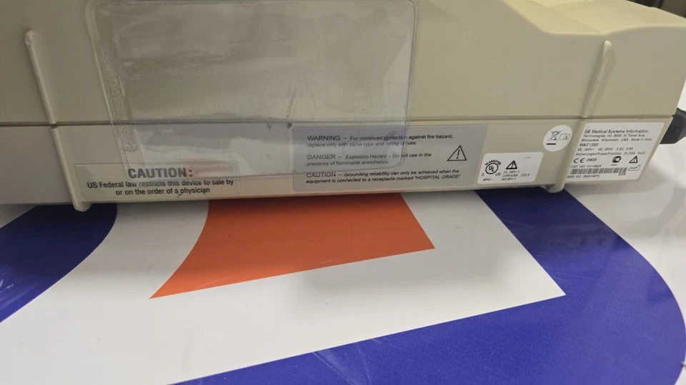 GE MAC1200 Portable ECG Unit w/EKG cables MAB-9978 - Image 4