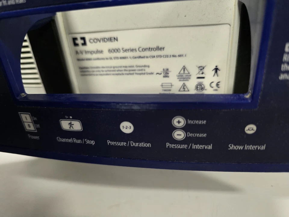 Covidien A-V Impulse SCD Pump 6000 Series-MAB-9734 - Image 6
