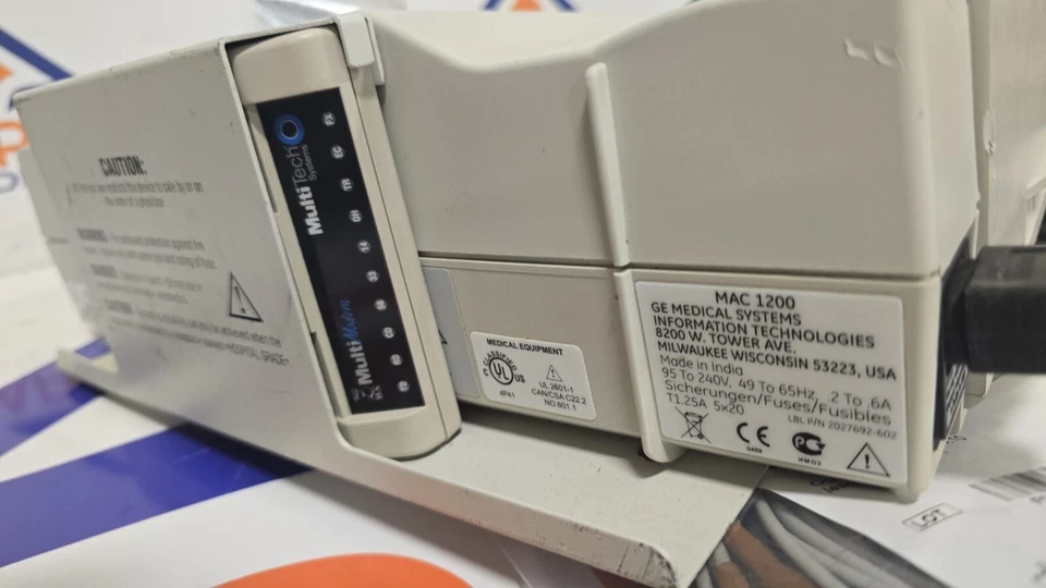 GE MAC1200 Portable ECG Unit w/EKG cable MAB-9976 - Image 5